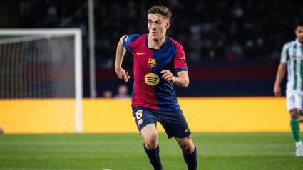 Gavi, en el partido ante el Betis
