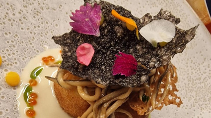 Una de las composiciones culinarias de la ruta