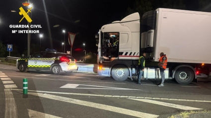 Imagen del camión interceptado