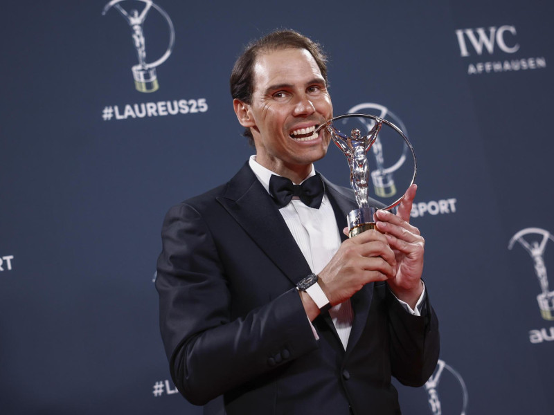 Rafa Nadal, con el Premio Laureus