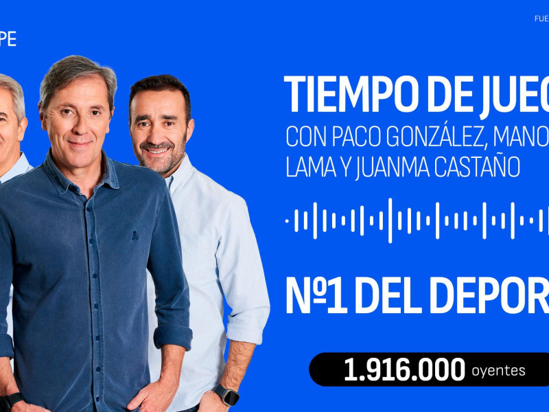 Tiempo de Juego consolida su liderato en la radio deportiva española