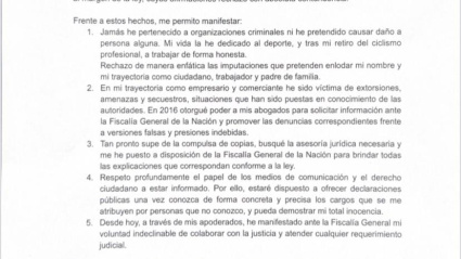 Comunicado de Lucho Herrera