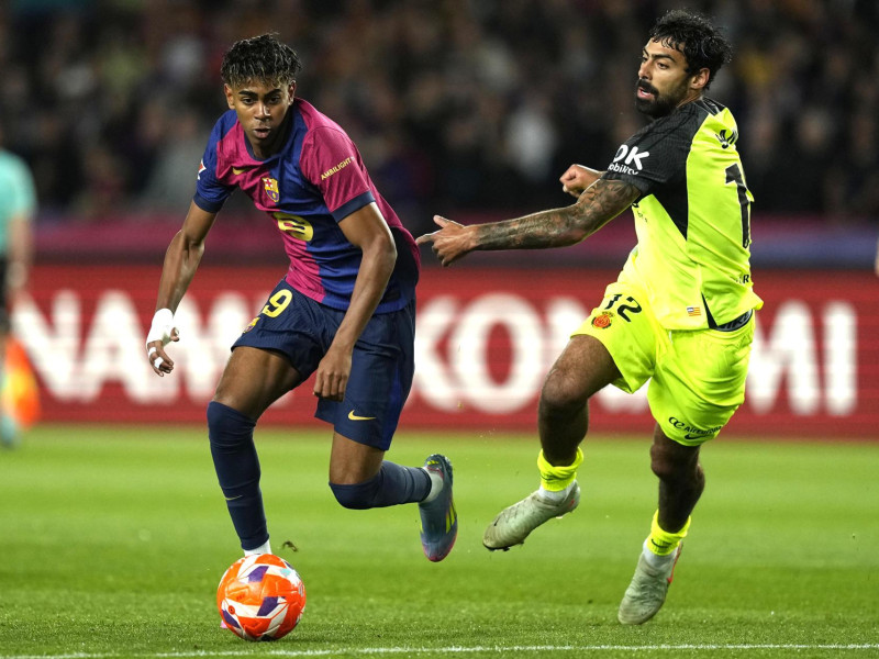 Lamine Yamal, en el Barcelona - Mallorca
