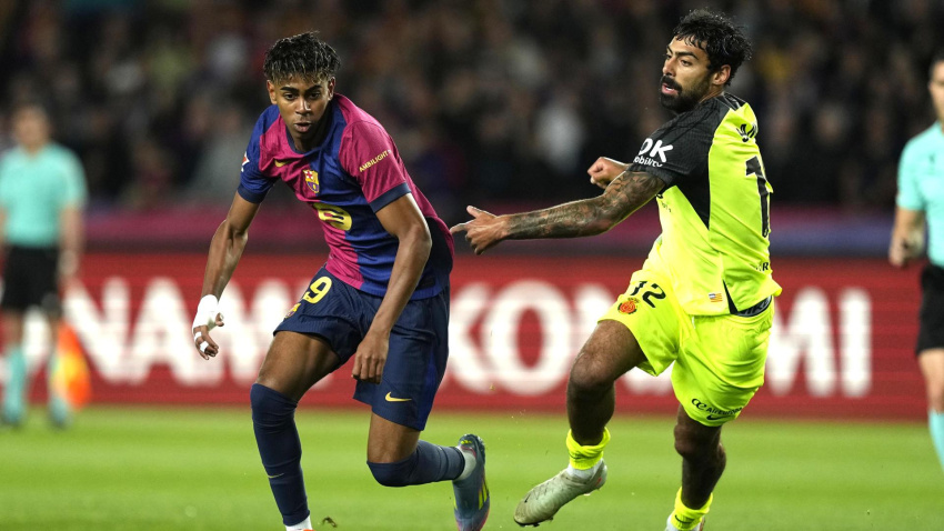 Lamine Yamal, en el Barcelona - Mallorca