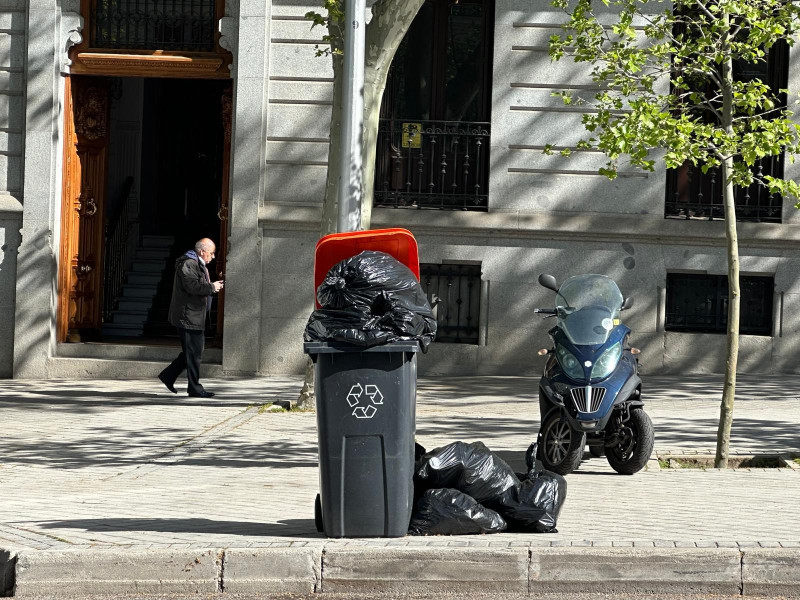 Huelga de basuras en Retiro