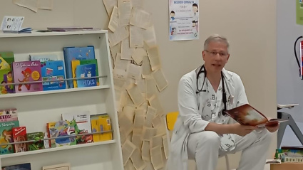 Momento del Maratón de Cuentos 'Pasando consulta'