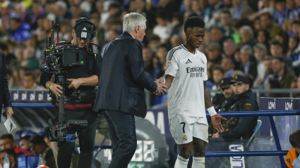 Vinicius se marcha en el Getafe - Real Madrid