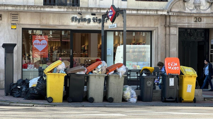 Continúa la huelga de basuras en Madrid