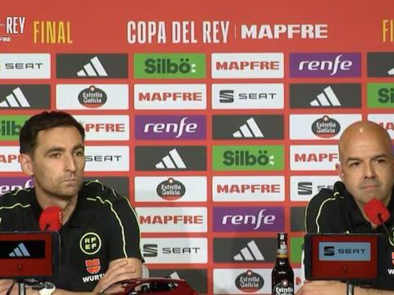 De Burgos Bengoetxea y González Fuertes, árbitros de campo y VAR de la final de Copa.