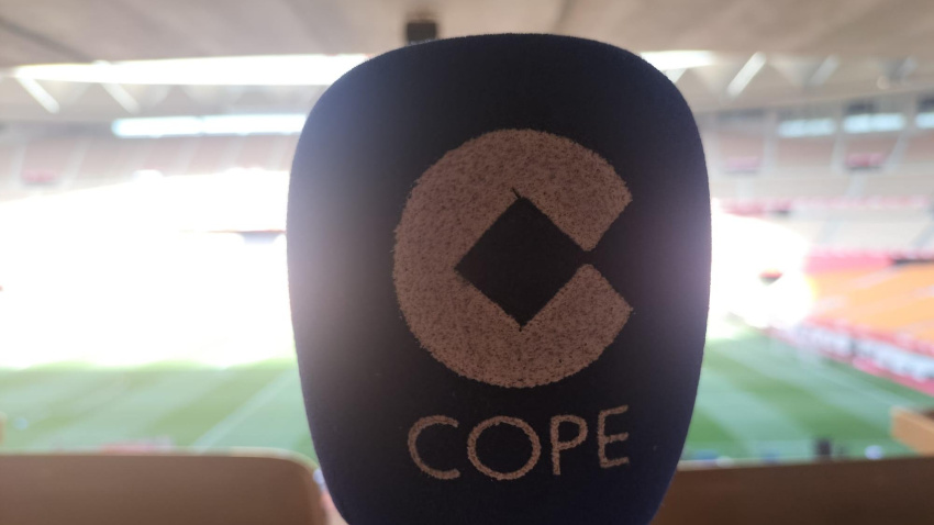 La Cadena COPE, en el estadio de La Cartuja.