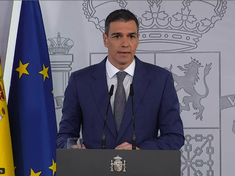 El presidente del Gobierno, Pedro Sánchez