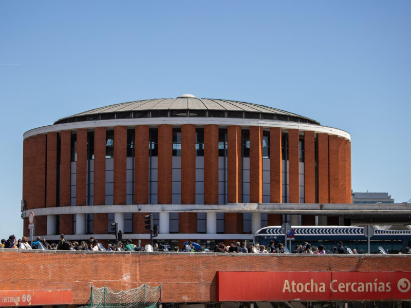 Imagen exterior de la estación de Atocha (Madrid)