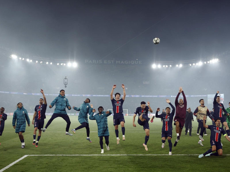El PSG celebra el pase a la final de la Champions