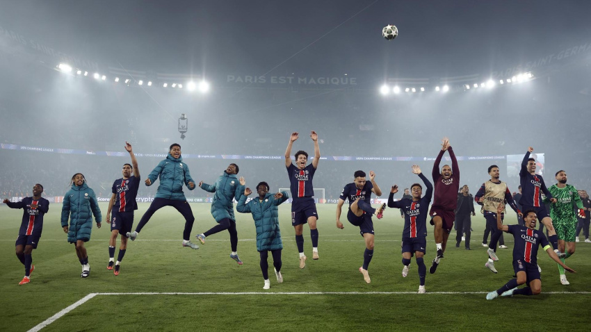 El PSG celebra el pase a la final de la Champions