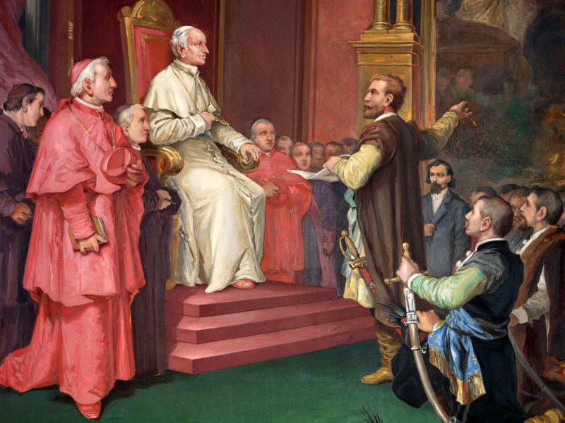 Retrato de León XIII en los Museos Vaticanos