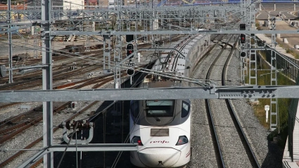 Paso del AVE por Palencia