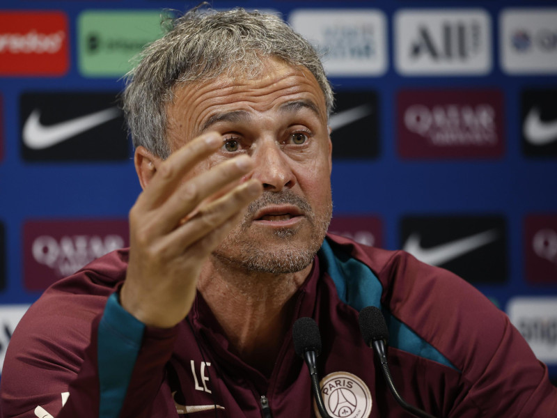 Luis Enrique, en rueda de prensa
