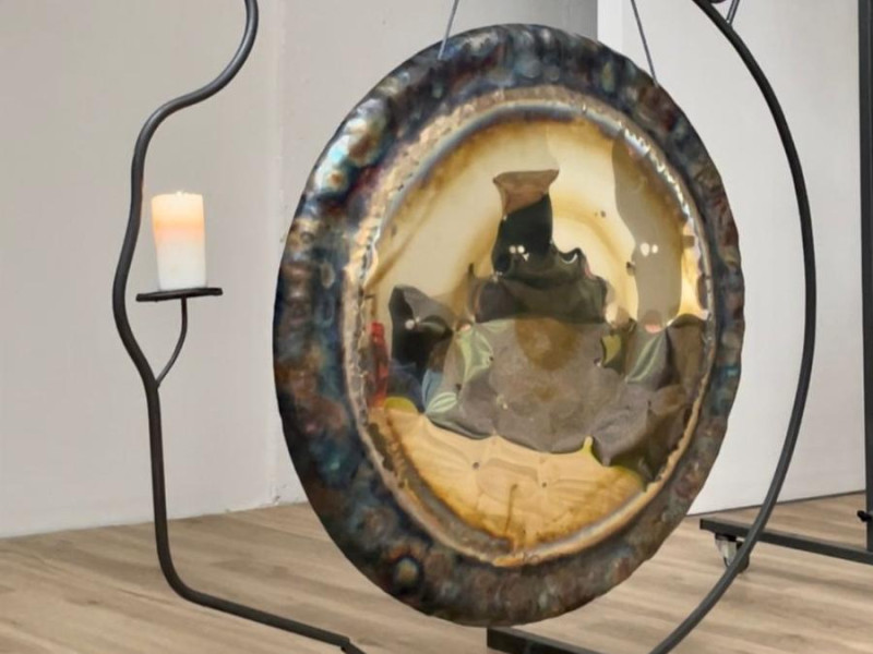 Gong fabricado por Adrián Lenhady en ´Harmony Gongs´