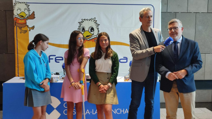 Nacho Redondo ha acudido a la final tras superar su reto de pedalear desde Guadalajara a Benetússer (Valencia)