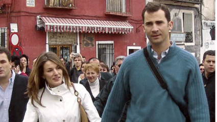 Los reyes en Cuenca, durante su luna de miel
