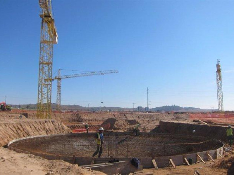Obra de construcción en Guadalajara