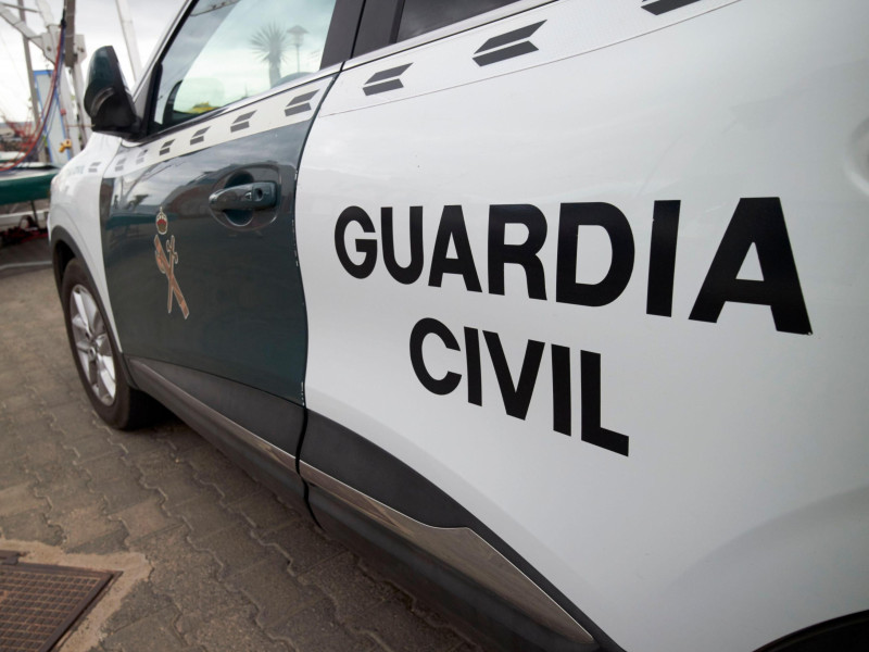 Coche de la Guardia Civil en un control