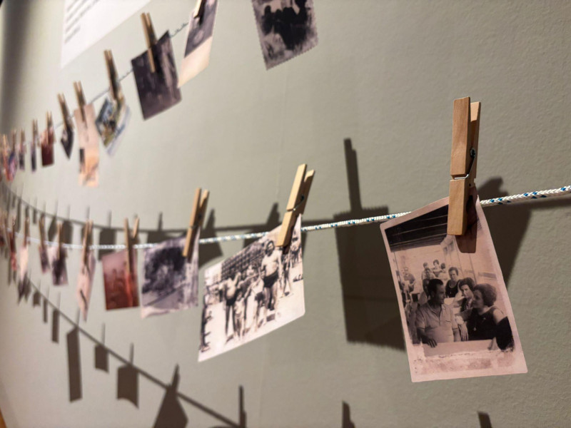 Parte de las fotos recopiladas para la exposición Andana