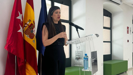 Gema Santos, periodista y locutora de COPE, durante la ceremonia de entrega de premios