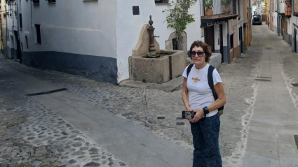 Editora de Argentina visitando Extremadura