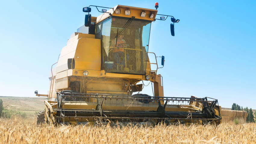 Agricultor cereal, imagen de archivo