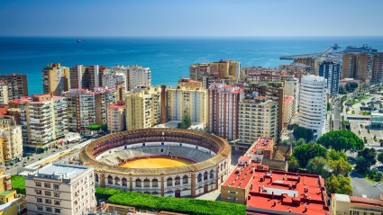 Vista panorámica de la ciudad de Málaga