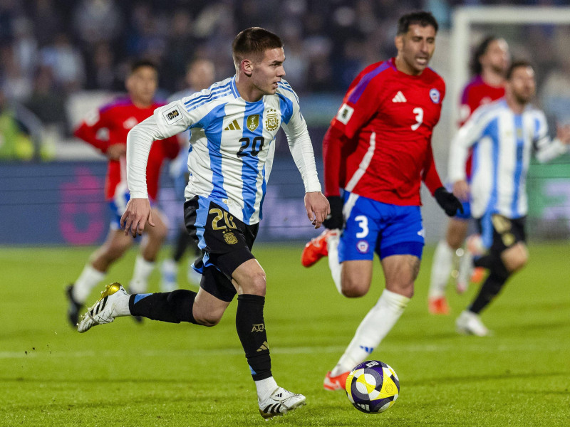 Franco Mastantuono debutó con Argentina en la madrugada de este viernes