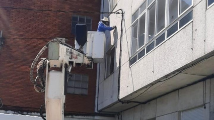 Los pofesionales de Prolidesma en pleno trabajo