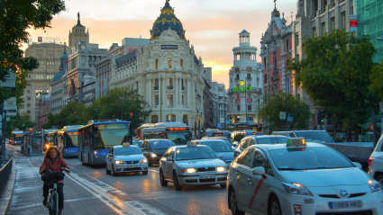 Tráfico en la ciudad de Madrid