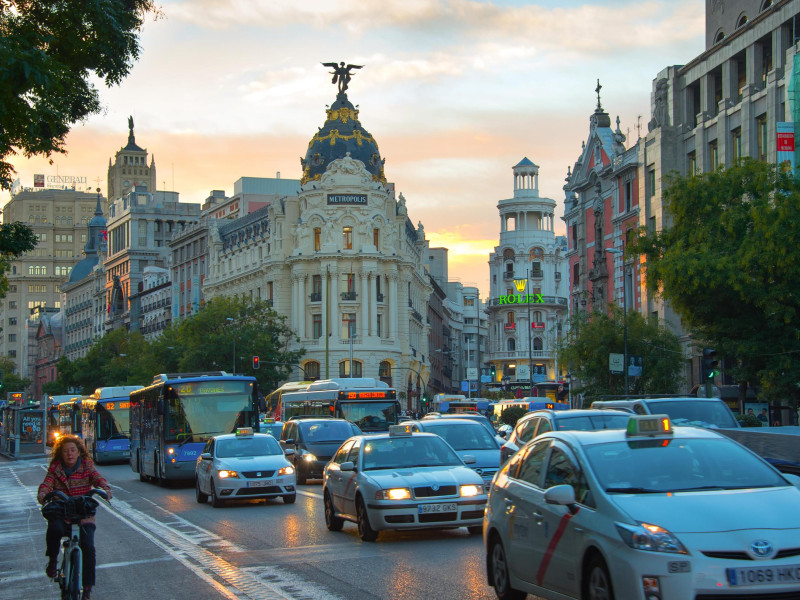 Tráfico en la ciudad de Madrid