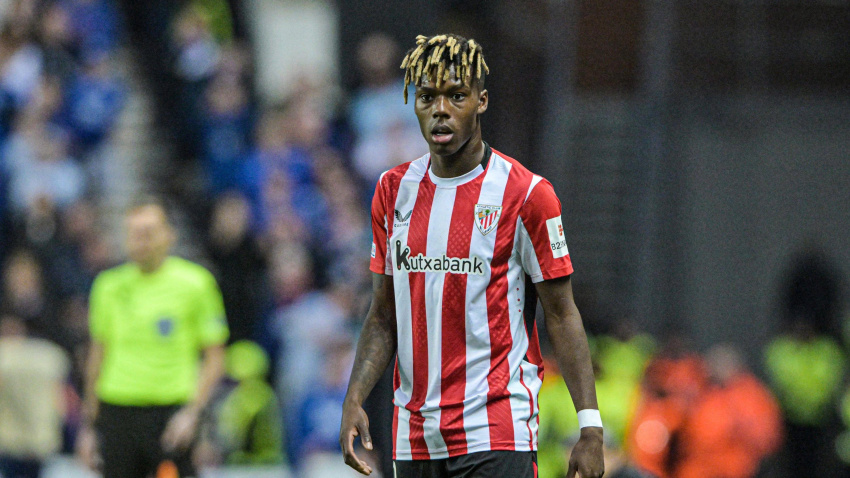 Nico Williams, en un partido con el Athletic