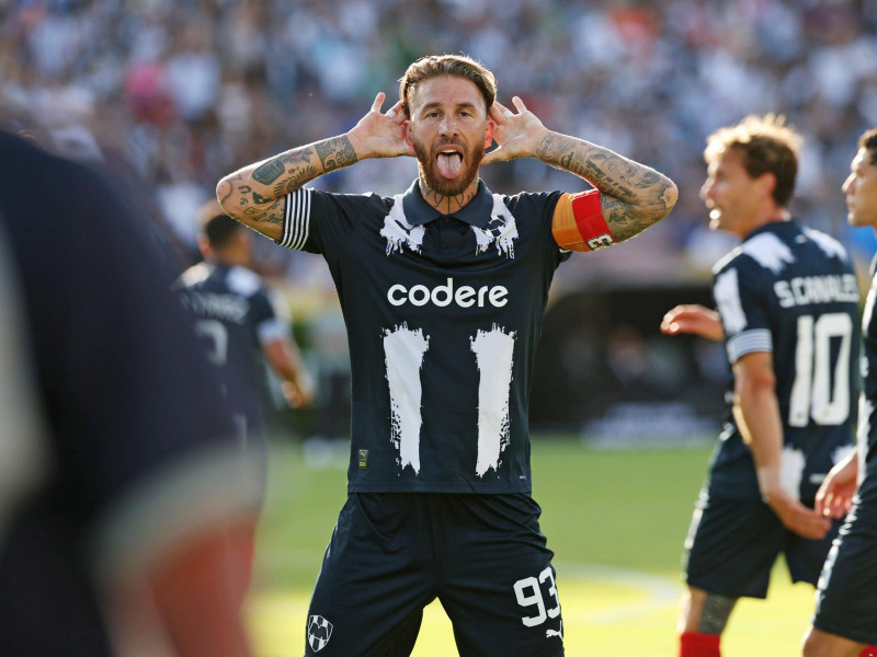 Sergio Ramos marcó el gol de Rayados ante el Inter de Milán.