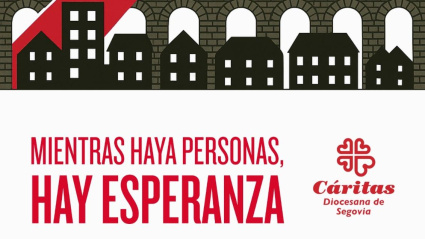 Protesta de Cáritas en Segovia por el precio de la vivienda