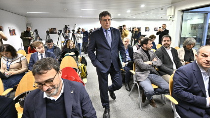 Aunque los votos de Puigdemont y Puig no fueron determinantes en la elección de la Mesa del Parlament ni en la designación de Josep Rull como presidente de la cámara