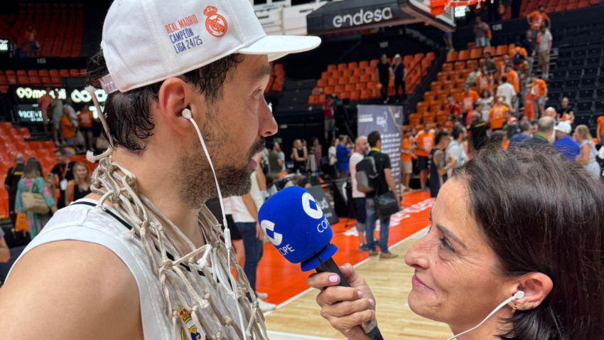 Sergi Llul, con Pilar Casado