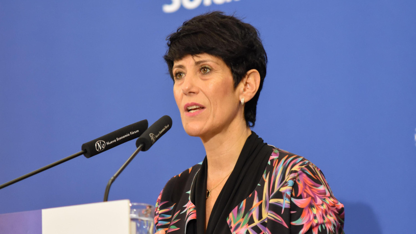 La ministra de Seguridad Social, Elma Saiz