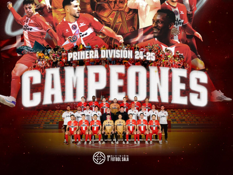 El Jimbee Cartagena, campeón de la liga de fútbol sala