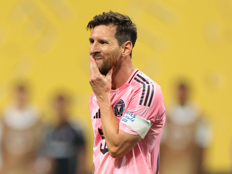Messi, durante la derrota del Inter Miami contra el PSG