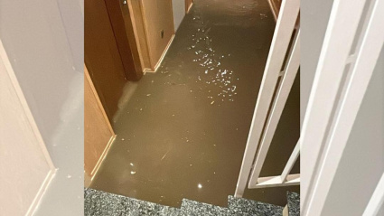 Los vecinos de Santa María sufren de nuevo inundaciones por las lluvias