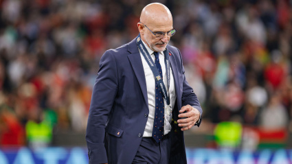 Luis de la Fuente, entrenador de España, durante la final de la UEFA Nations League 2025 entre Portugal y España en el Munich Football Arena de Múnich.