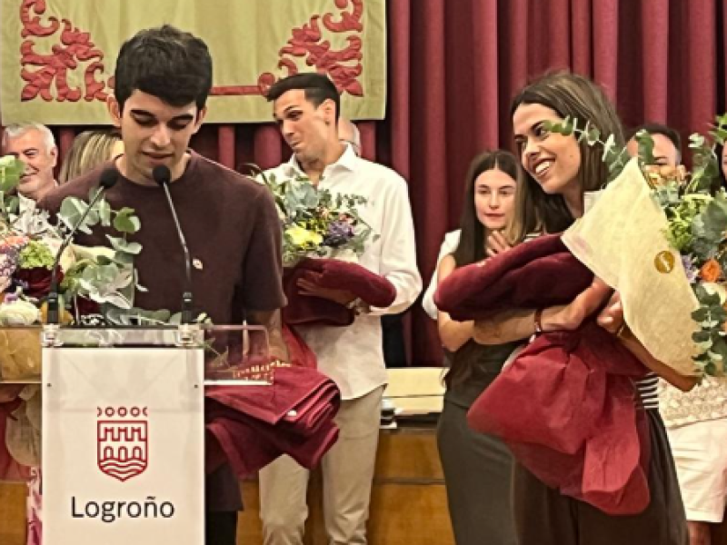 Los nuevos vendimiadores de las fiestas de San Mateo y la 68ª Vendimia Riojana son ellos: Judith y David