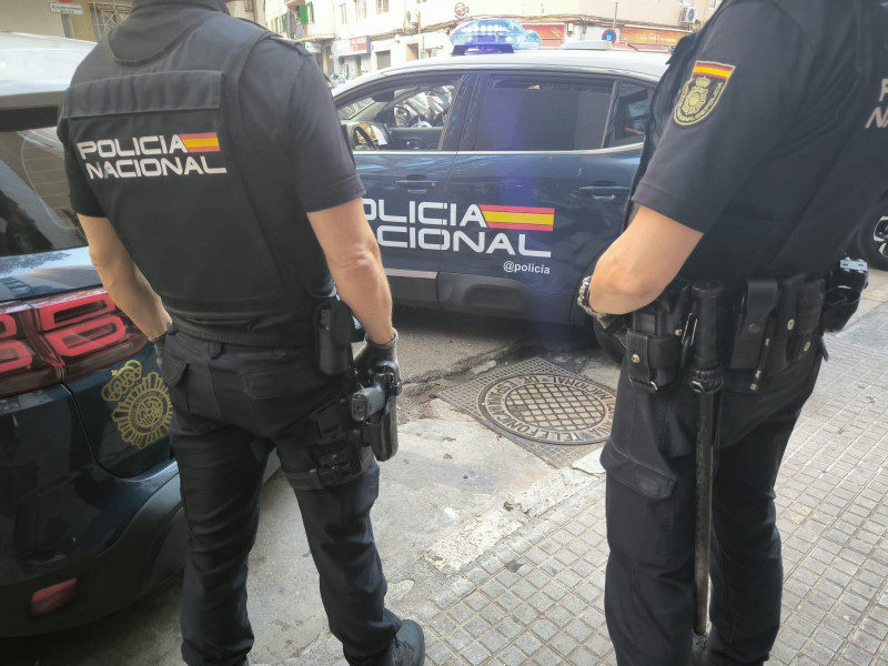 Detención de la Policía nacional