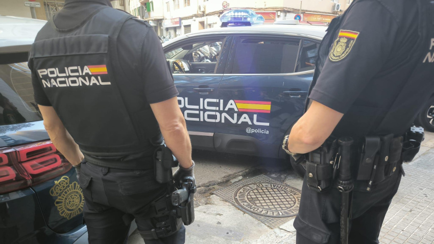 Detención de la Policía nacional