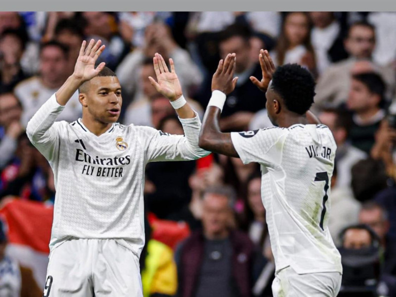 Mbappé felicita a Vinicius por su 25 cumpleaños