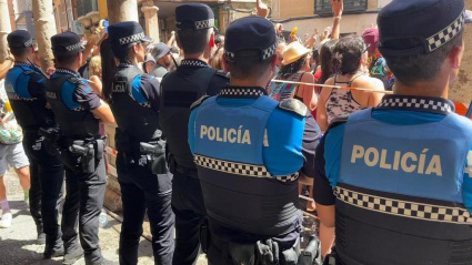 Policía local en Aranda de Duero (Burgos)